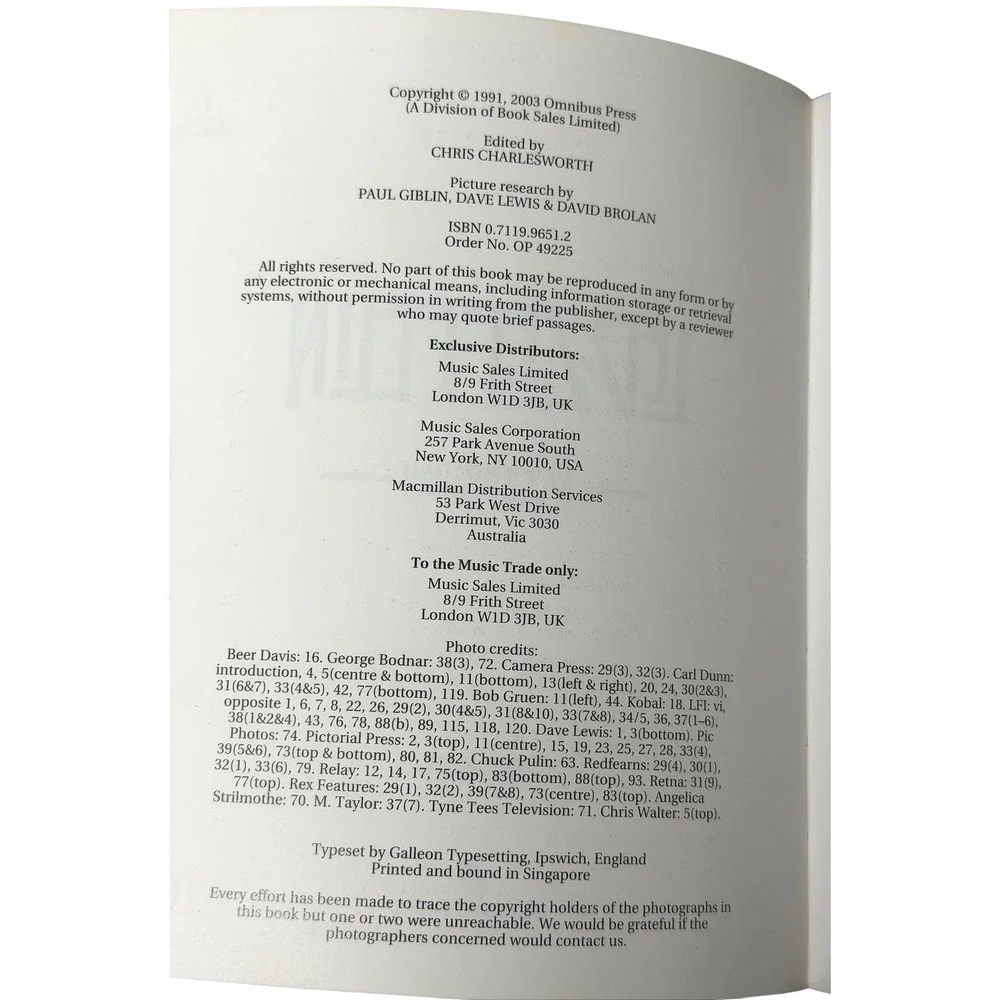 Led Zeppelin A Celebration Dave Lewis Omnibus Press 2003 Rock Music History Book